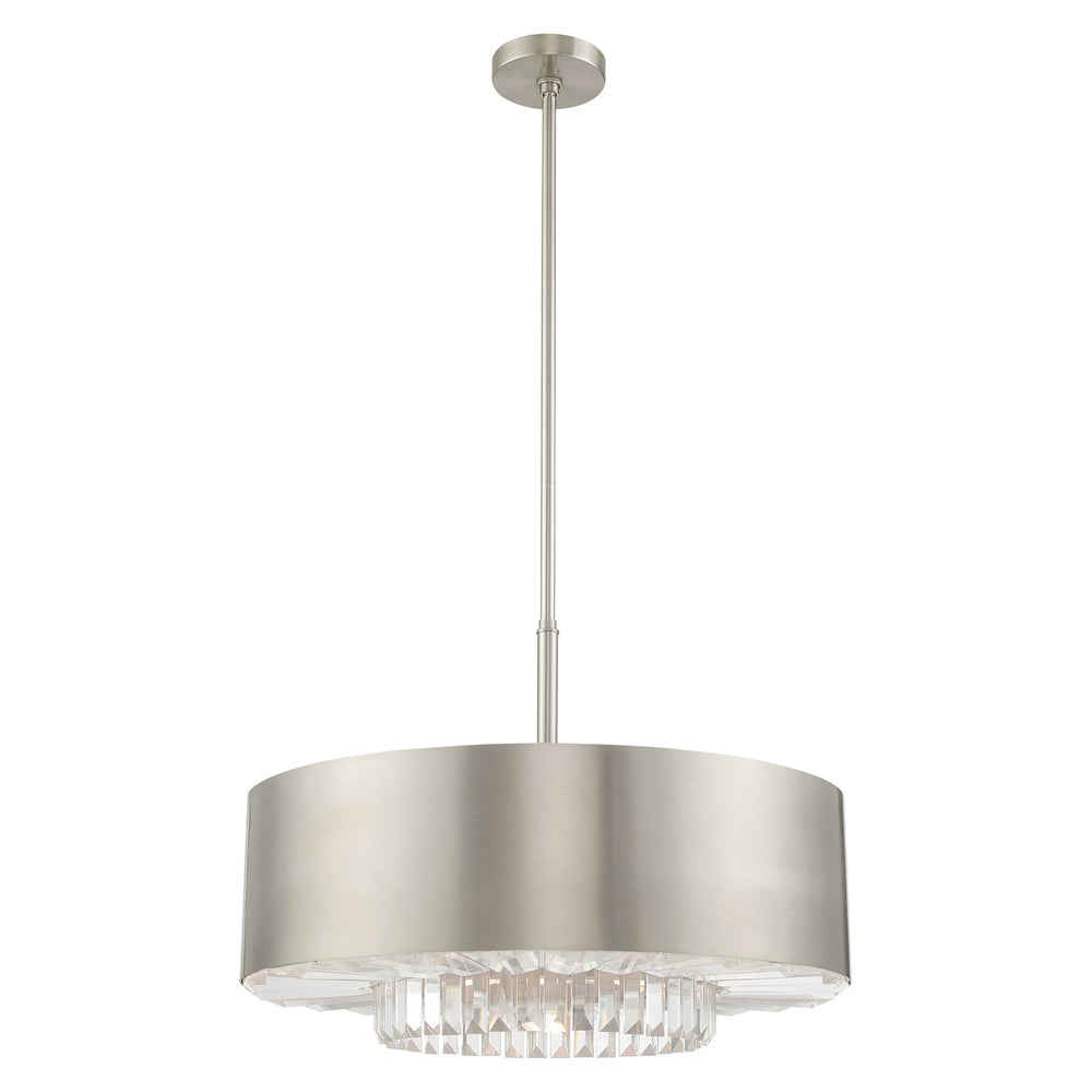 Livex Lighting MADISON 40020-91 Pendant Contemporary - Brushed Nickel