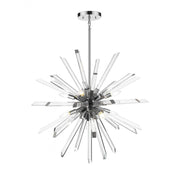 8 Light Chandelier-Clear