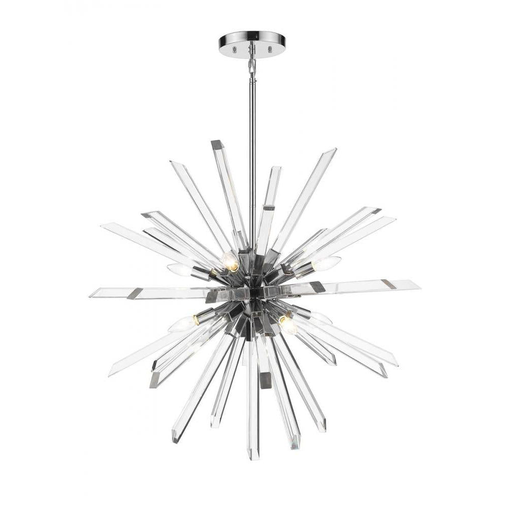 8 Light Chandelier-Clear