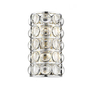 4 Light Wall Sconce-Clear