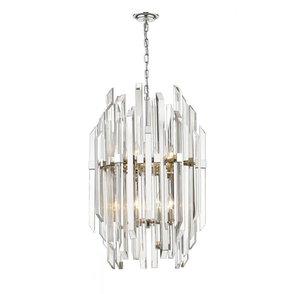 12 Light Chandelier-Clear