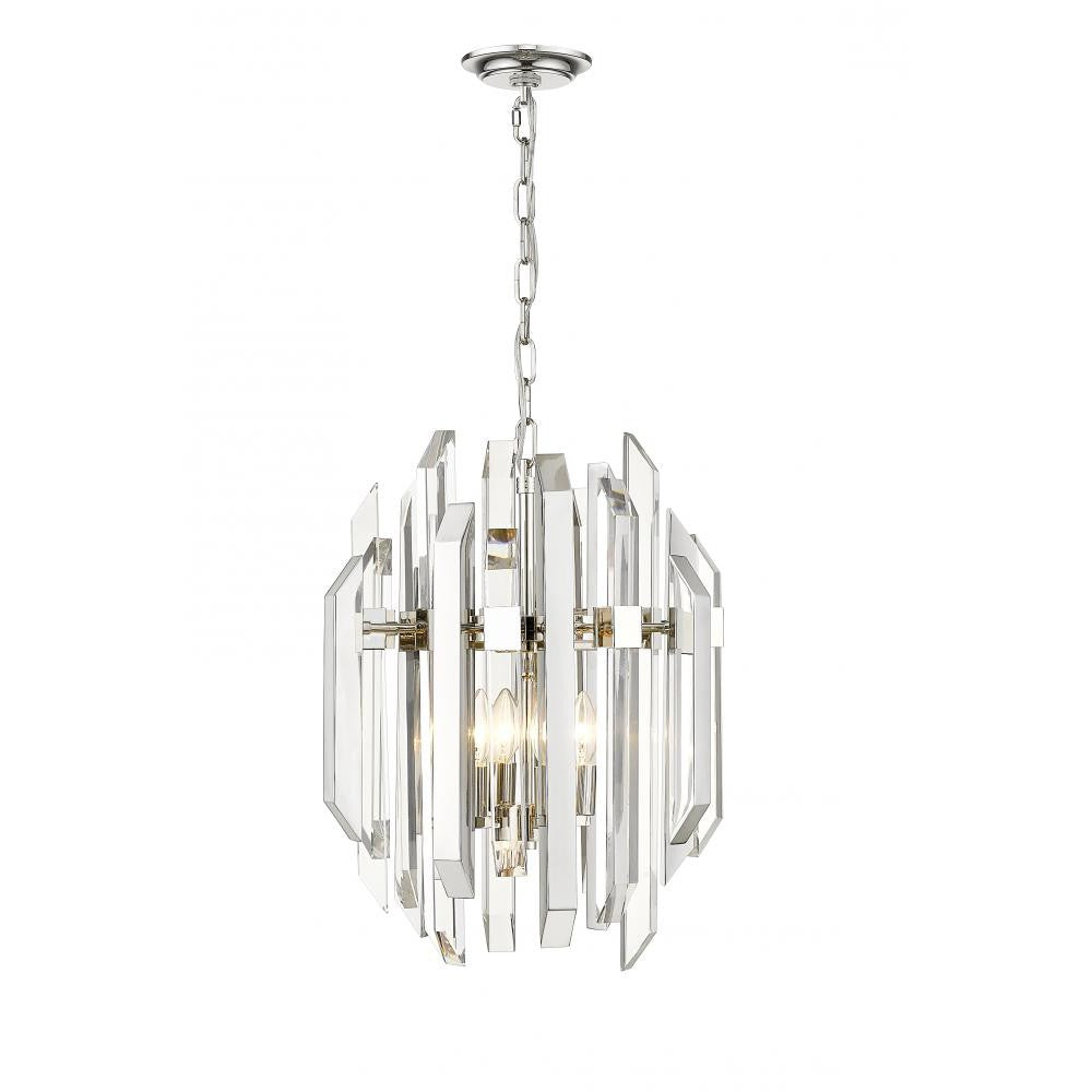 Z-Lite Lighting 4006-4PN Chandelier Contemporary - Nickel