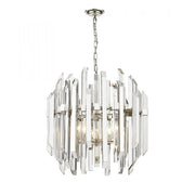 6 Light Chandelier-Clear