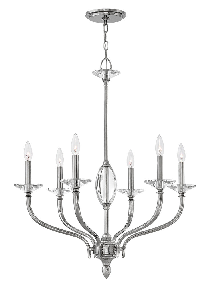 Hinkley Lighting SURREY 4006PN Chandelier Contemporary - Nickel