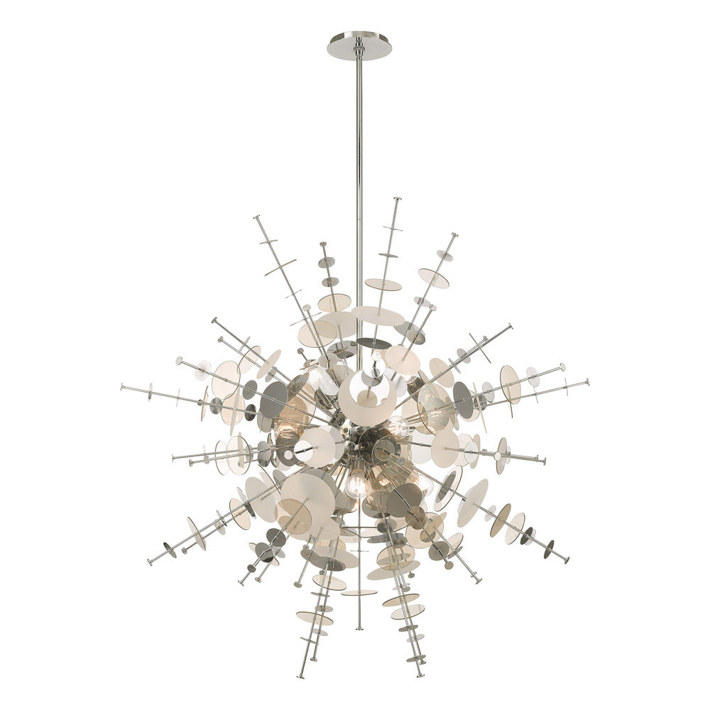 Livex Lighting CIRCULO 40079-05 Chandelier Contemporary - Polished Chrome