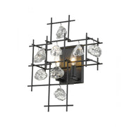 2 Light Wall Sconce-Matte Black