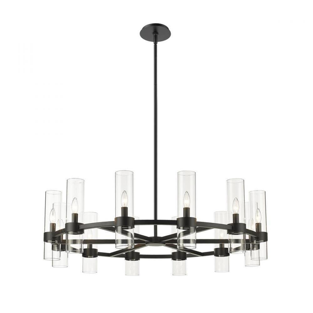 12 Light Chandelier-Clear