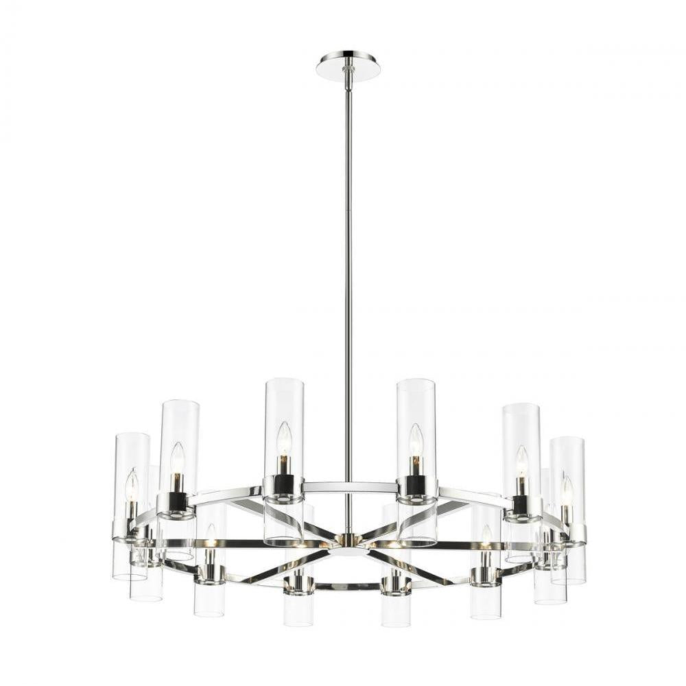 12 Light Chandelier-Clear