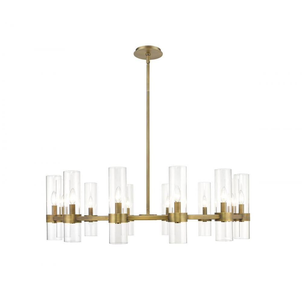 Z-Lite Lighting 4008-12RB Chandelier Industrial - Brass