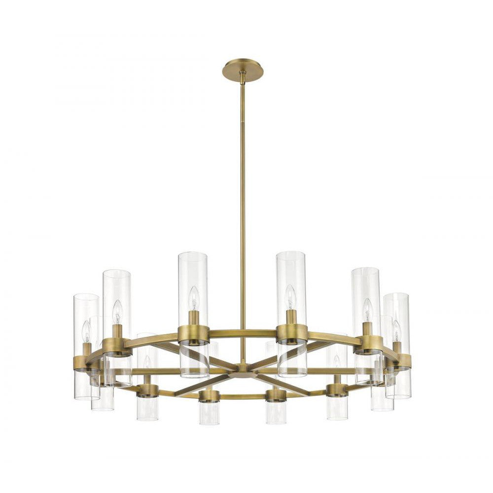 Z-Lite Lighting 4008-12RB Chandelier Industrial - Brass