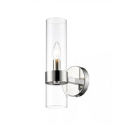 1 Light Wall Sconce-Clear