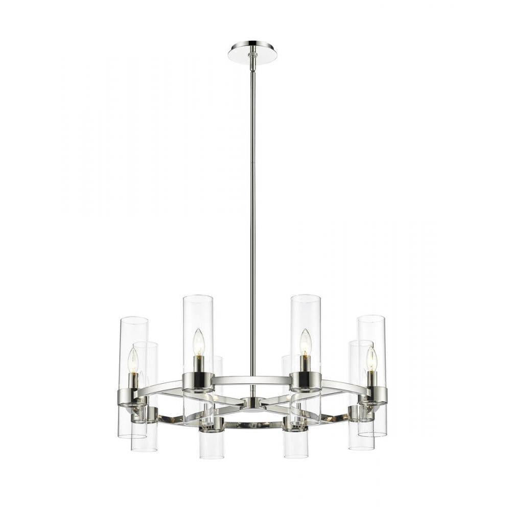 8 Light Chandelier-Clear