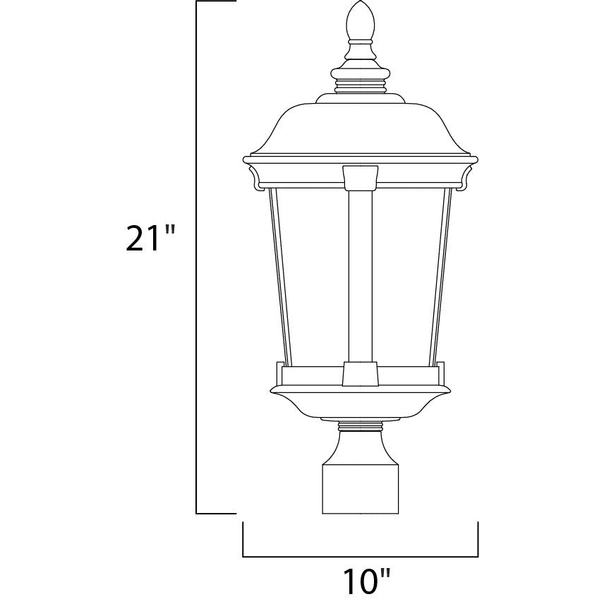 Maxim Lighting DOVER VX 40091CDBZ Exterior Traditional - Bronze