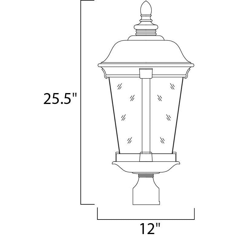 Maxim Lighting DOVER VX 40092CDBZ Exterior Traditional - Bronze