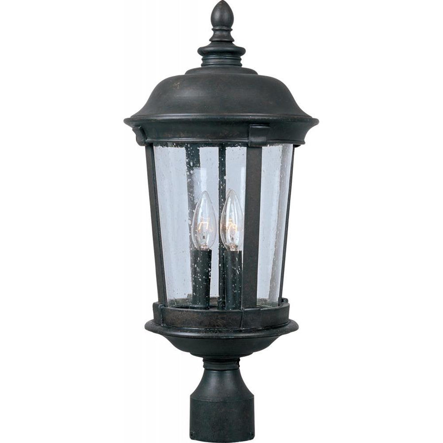 12 Inch Outdoor Post Lantern – Bronze