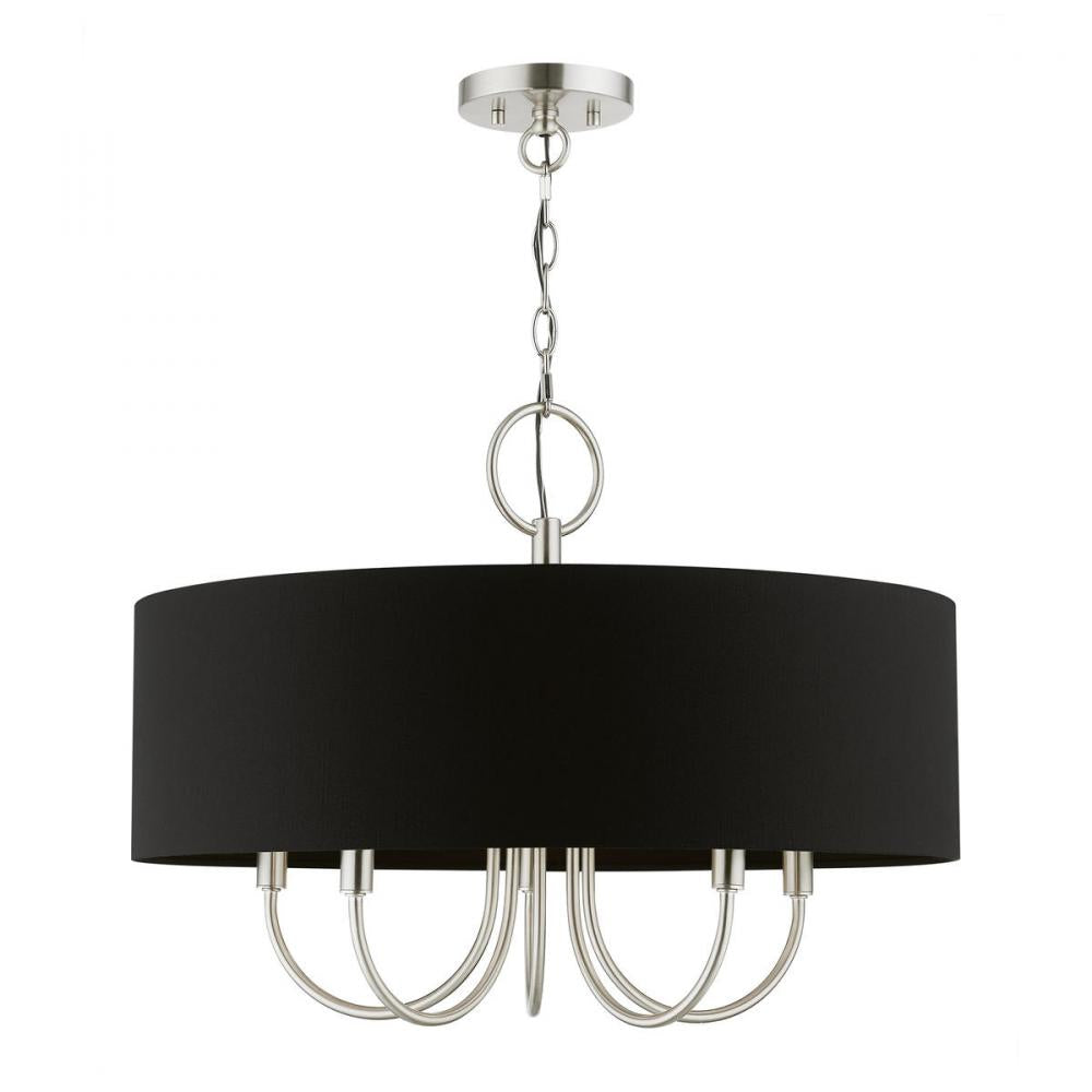 Livex Lighting HUNTINGTON 40115-91 Pendant Traditional - Brushed Nickel