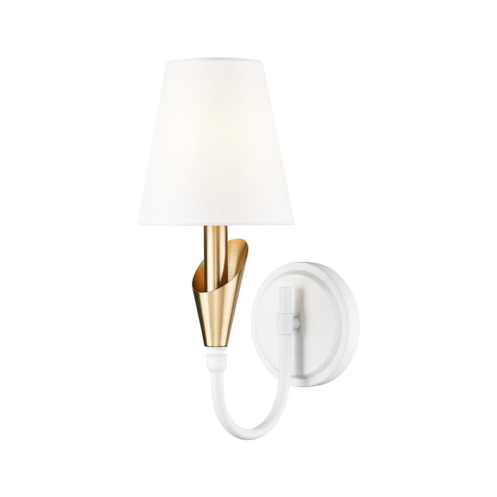 1 Light Wall Sconce-White