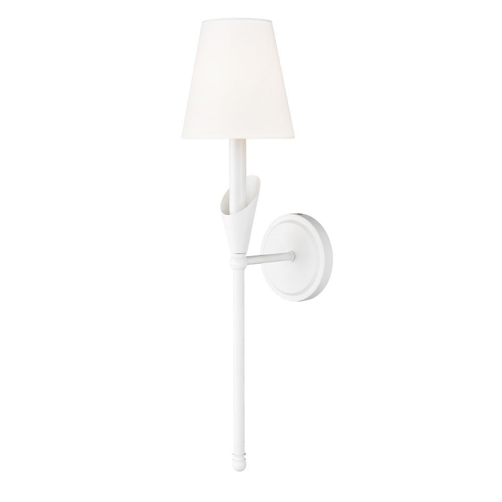 1 Light Wall Sconce-White