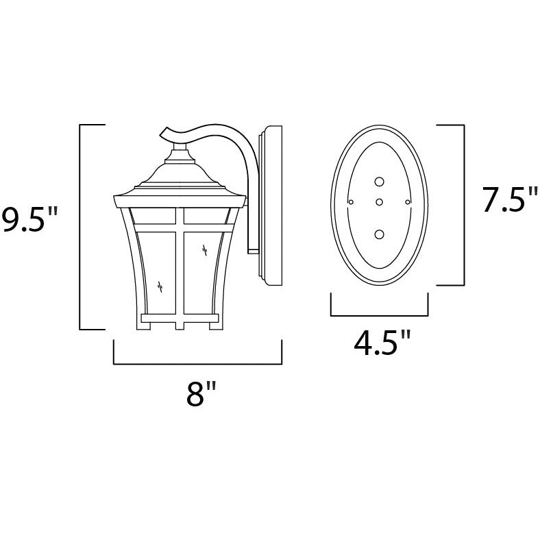 Maxim Lighting BALBOA VX 40162GFCO Exterior Craftsman Mission - Copper