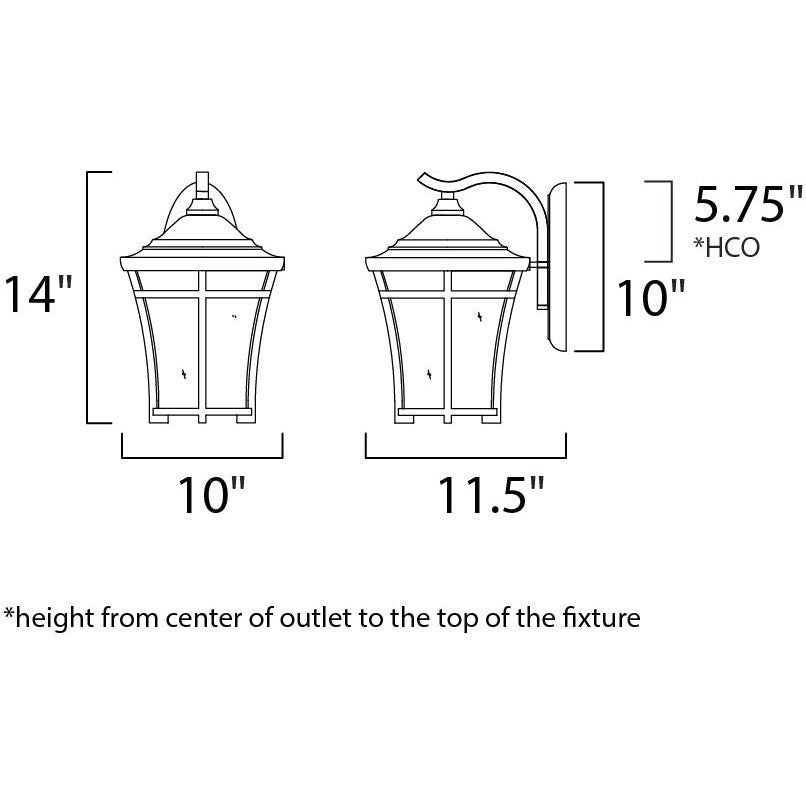 Maxim Lighting BALBOA VX 40164GFCO Exterior Craftsman Mission - Copper