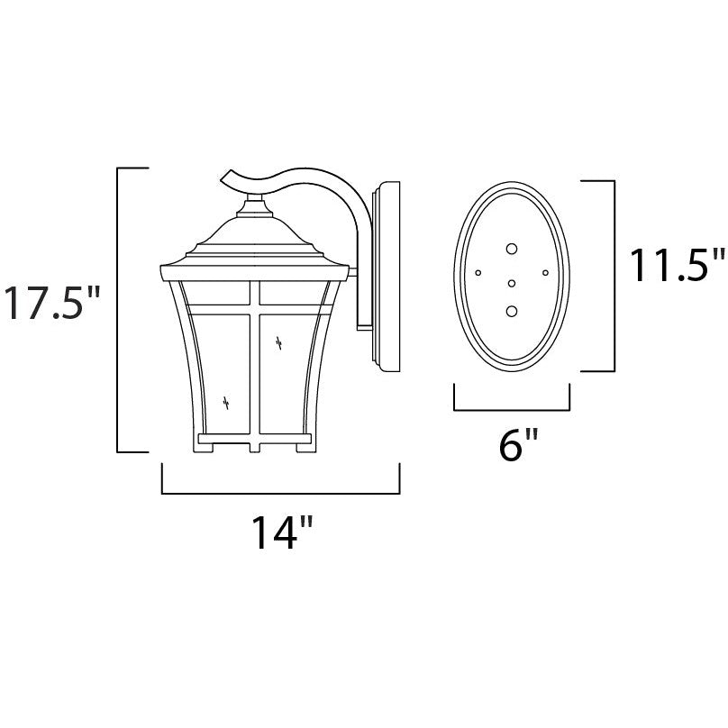 Maxim Lighting BALBOA VX 40165GFCO Exterior Craftsman Mission - Copper