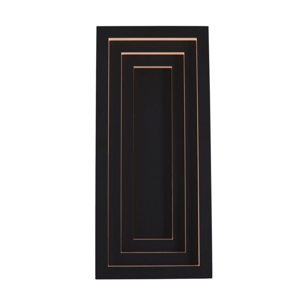Chrysler  20 in Outdoor Wall Sconce – Matte Black – 401921MB