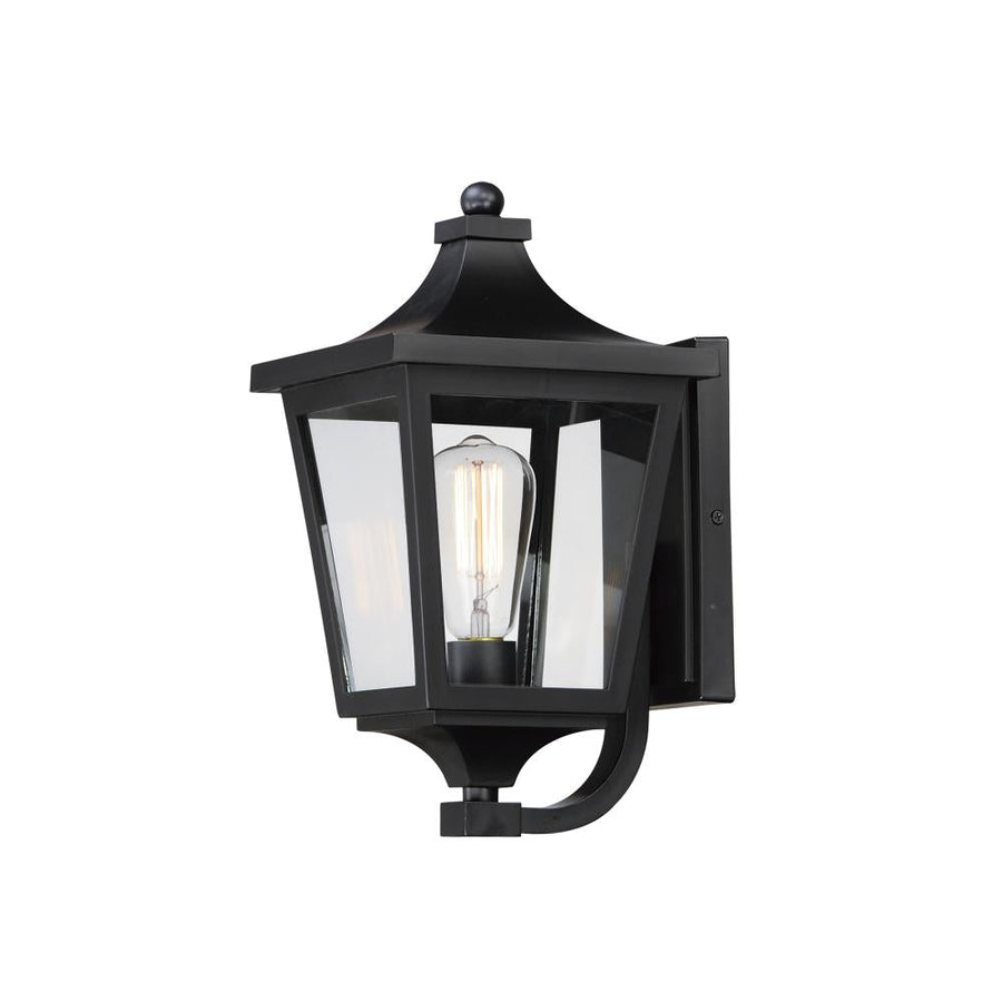 Maxim Lighting 40232CLBK Sutton Place VX 7.75 Inch Outdoor Wall Lantern – Black