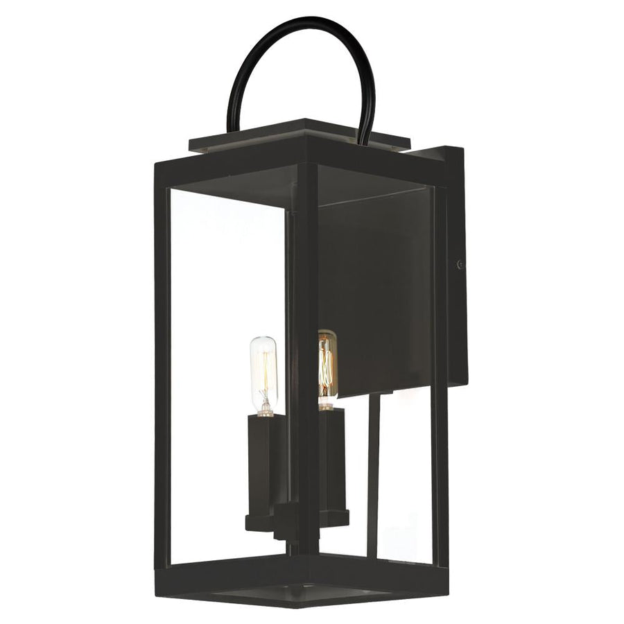 Nassau Vivex 7.5 Inch Outdoor Wall Lantern – Black