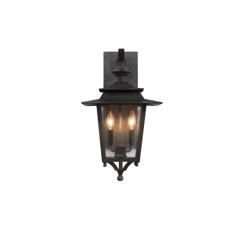 Saddlebrook Outdoor 12 Inch Wall Sconce – Aged Iron – 404121AI