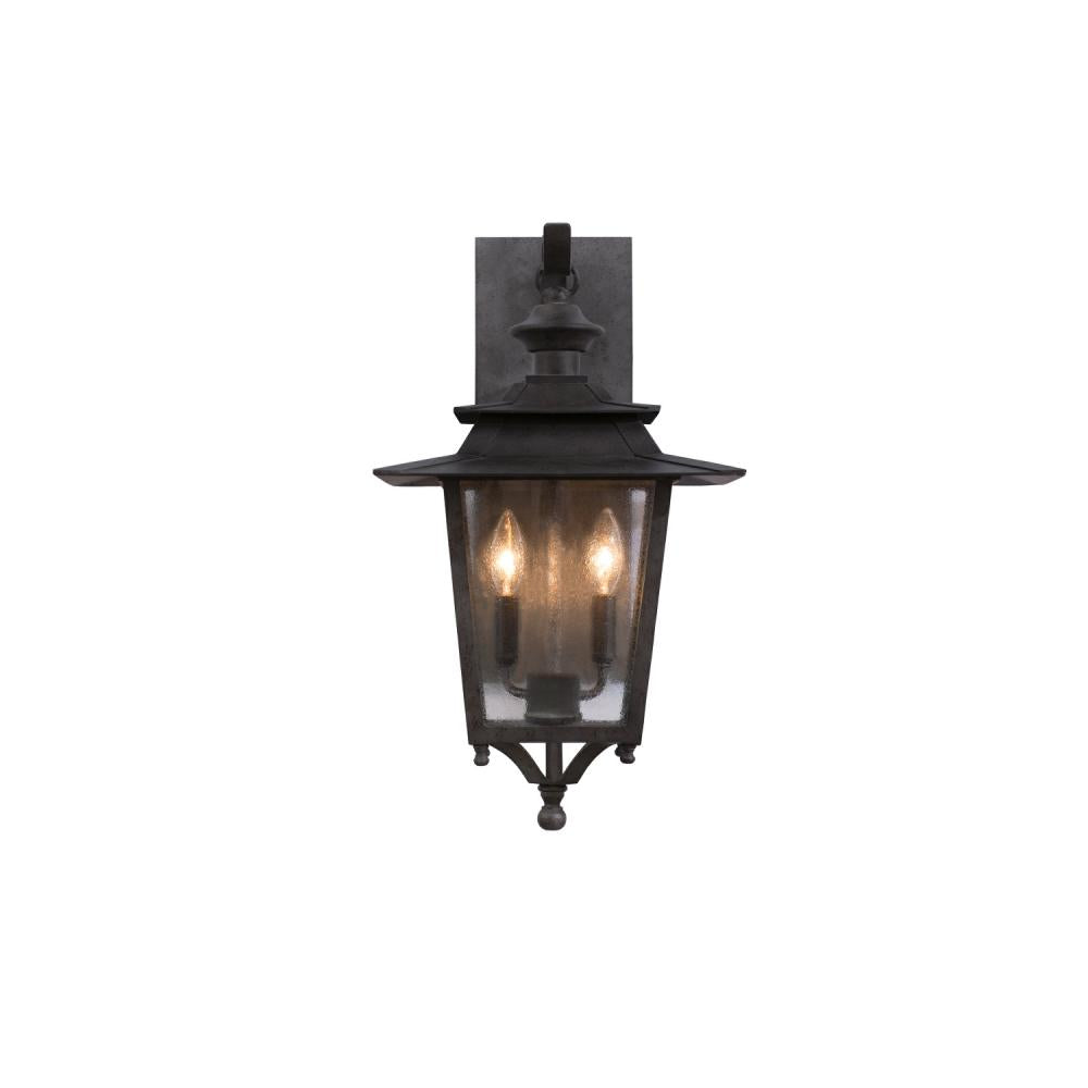 Saddlebrook Outdoor 12 Inch Wall Sconce – Aged Iron – 404121AI