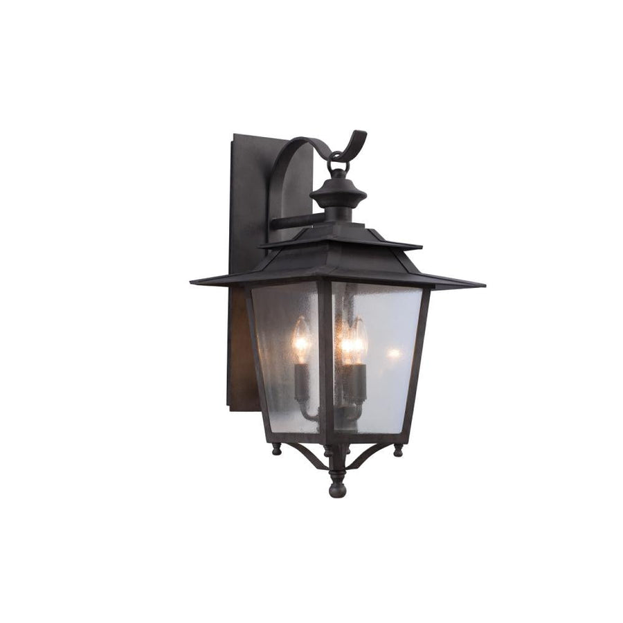 Saddlebrook Outdoor 14 Inch Wall Sconce – Aged Iron – 404122AI