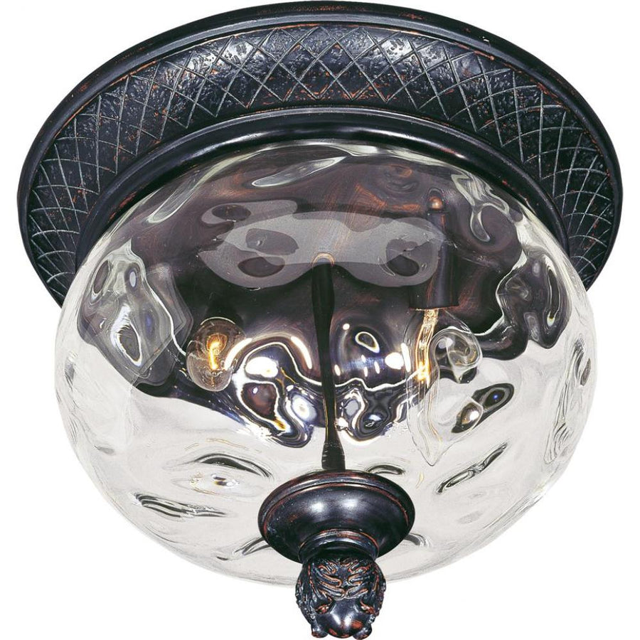 Maxim Lighting 40429WGOB Carriage House VX 12 Inch Flush Mount Light – Oriental Bronze