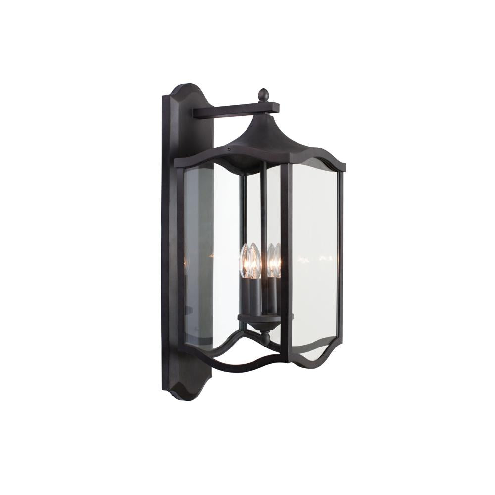 Lakewood Outdoor 11 Inch Wall Lantern – Aged Iron – 404522AI