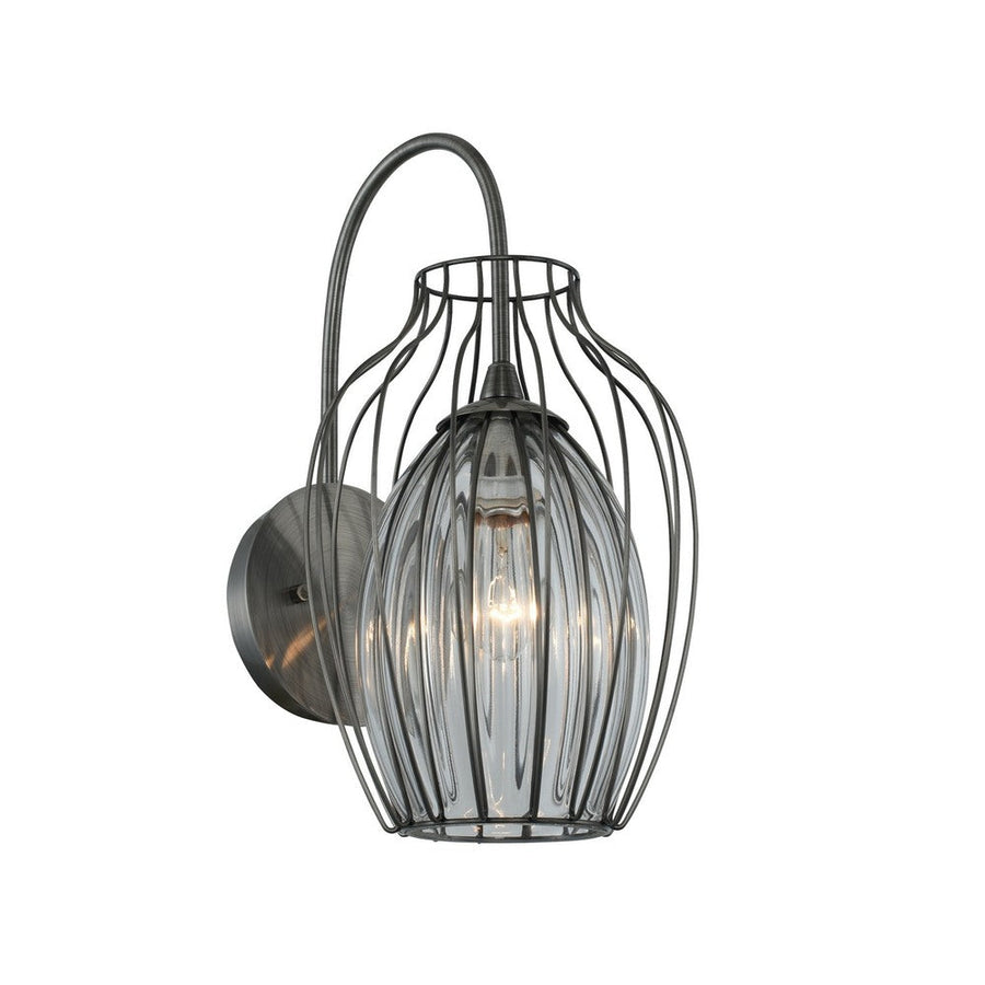 Emilia 11 Inch Wall Sconce – Chemical Stainless Steel – 404820CM