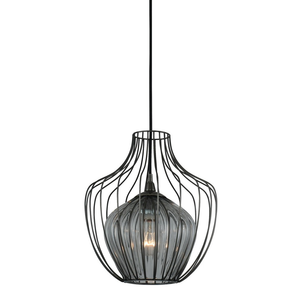 Emilia 12 Inch Pendant – Chemical Stainless Steel – 404850CM