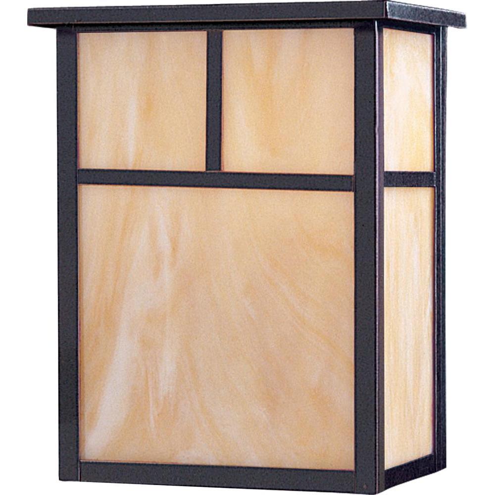 Maxim Lighting 4051HOBU Coldwater 9 Inch Outdoor Wall Lantern – Burnished