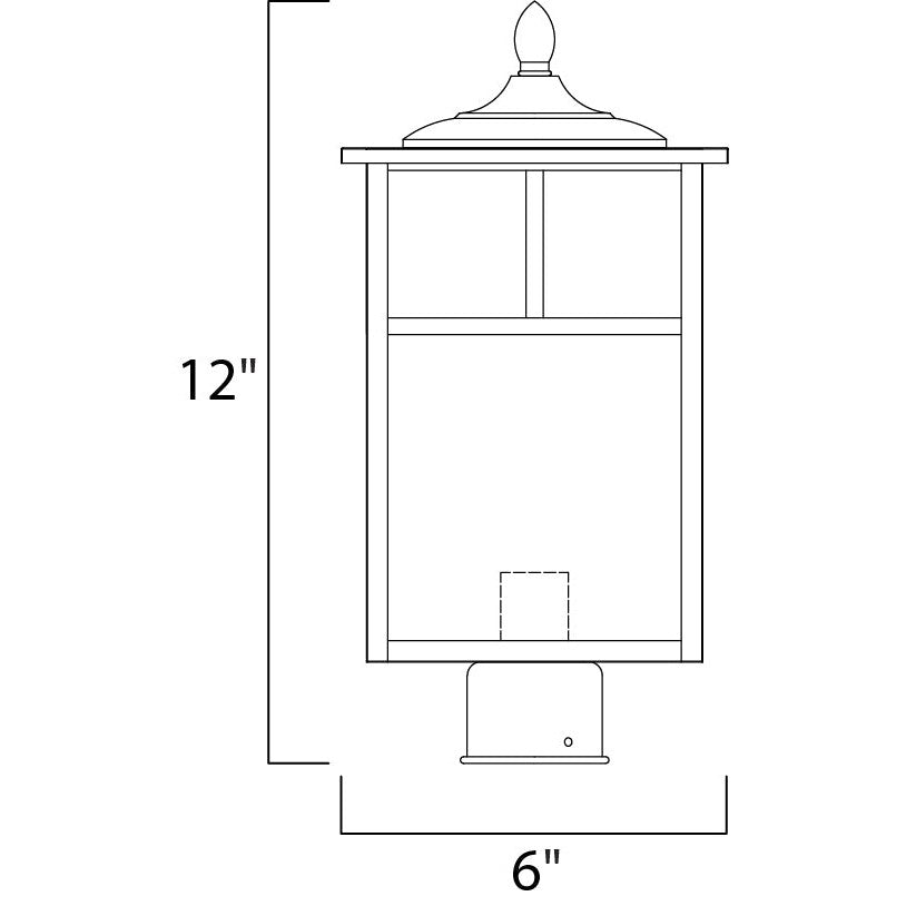 Maxim Lighting COLDWATER 4055HOBU Exterior Craftsman Mission - Black