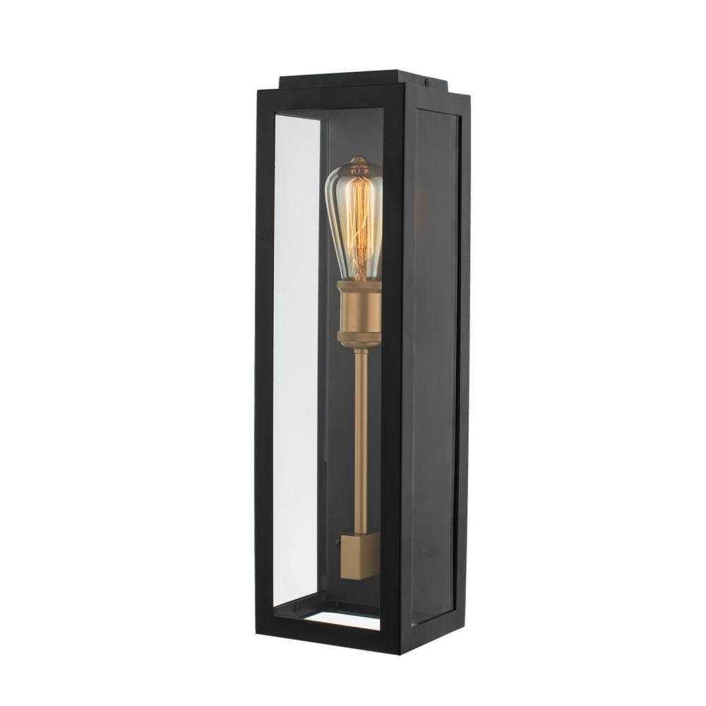Ashland 5 Inch Wall Sconce – Matte Black w Sanded Gold – 405520BSG