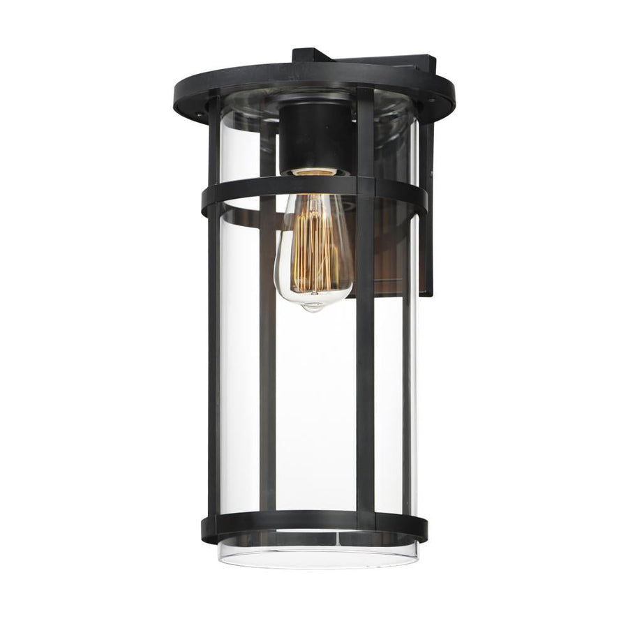 Clyde Vivex 9 Inch Outdoor Wall Lantern – Black