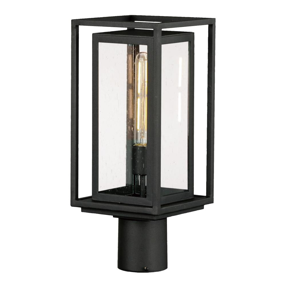Maxim Lighting 40660CDBK Cabana VX 7 Inch Outdoor Post Lantern – Black