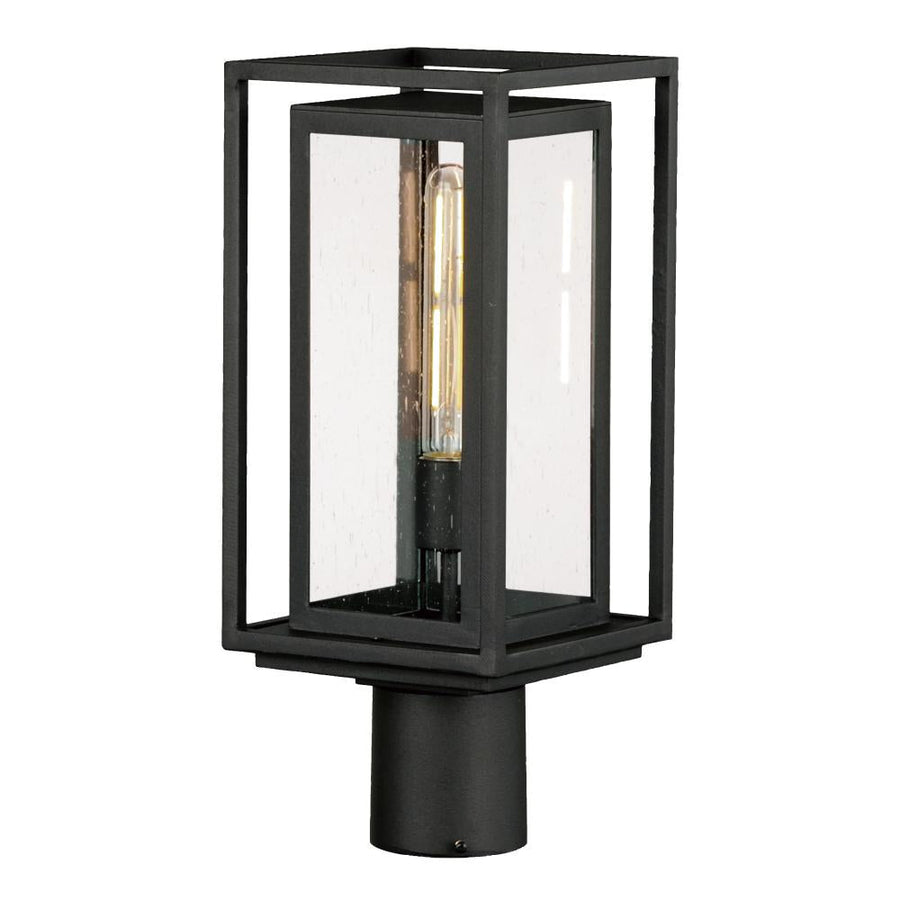 Maxim Lighting 40660CDBK Cabana VX 7 Inch Outdoor Post Lantern – Black
