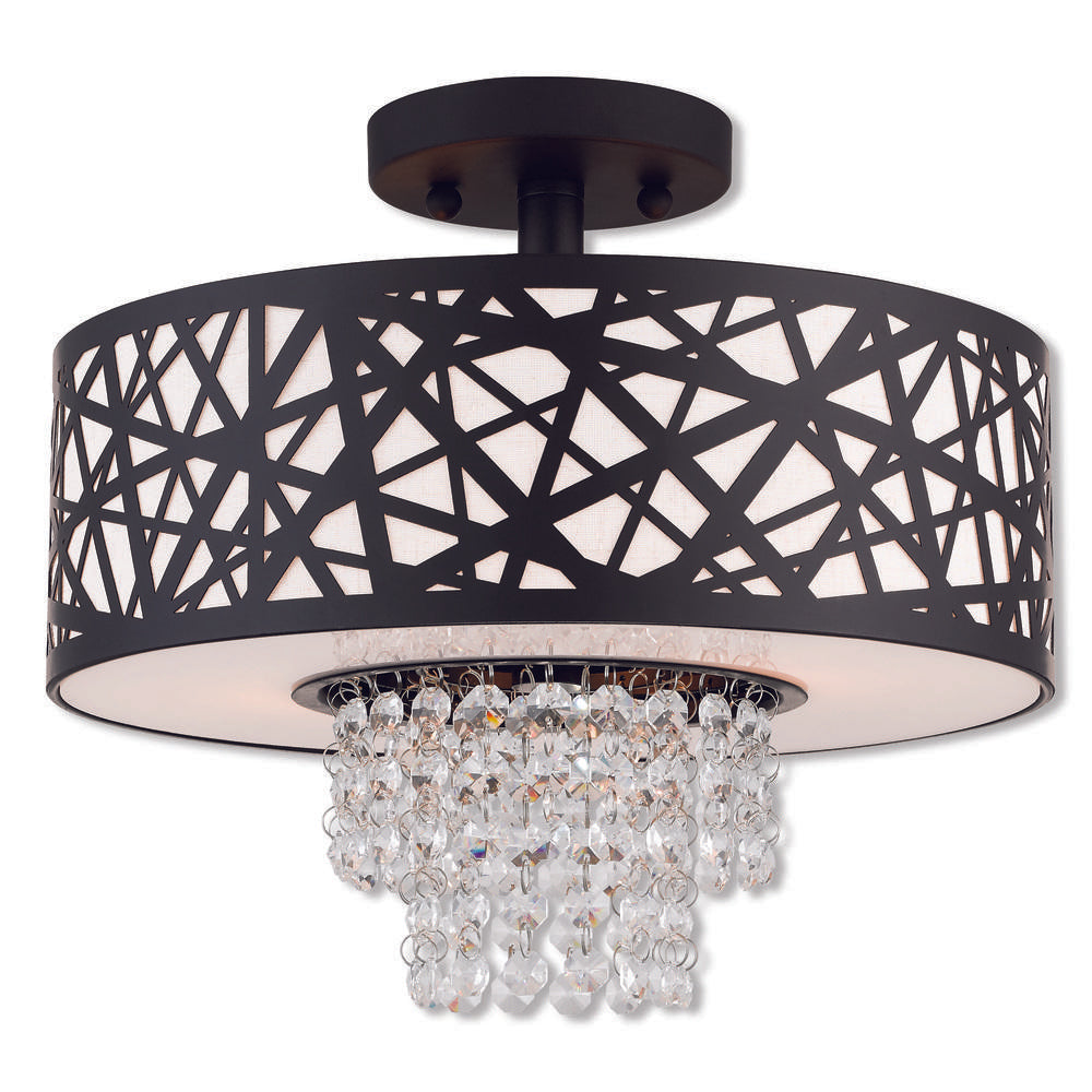 Livex Lighting ALLENDALE 40662-07 Flush Mount Contemporary - Bronze