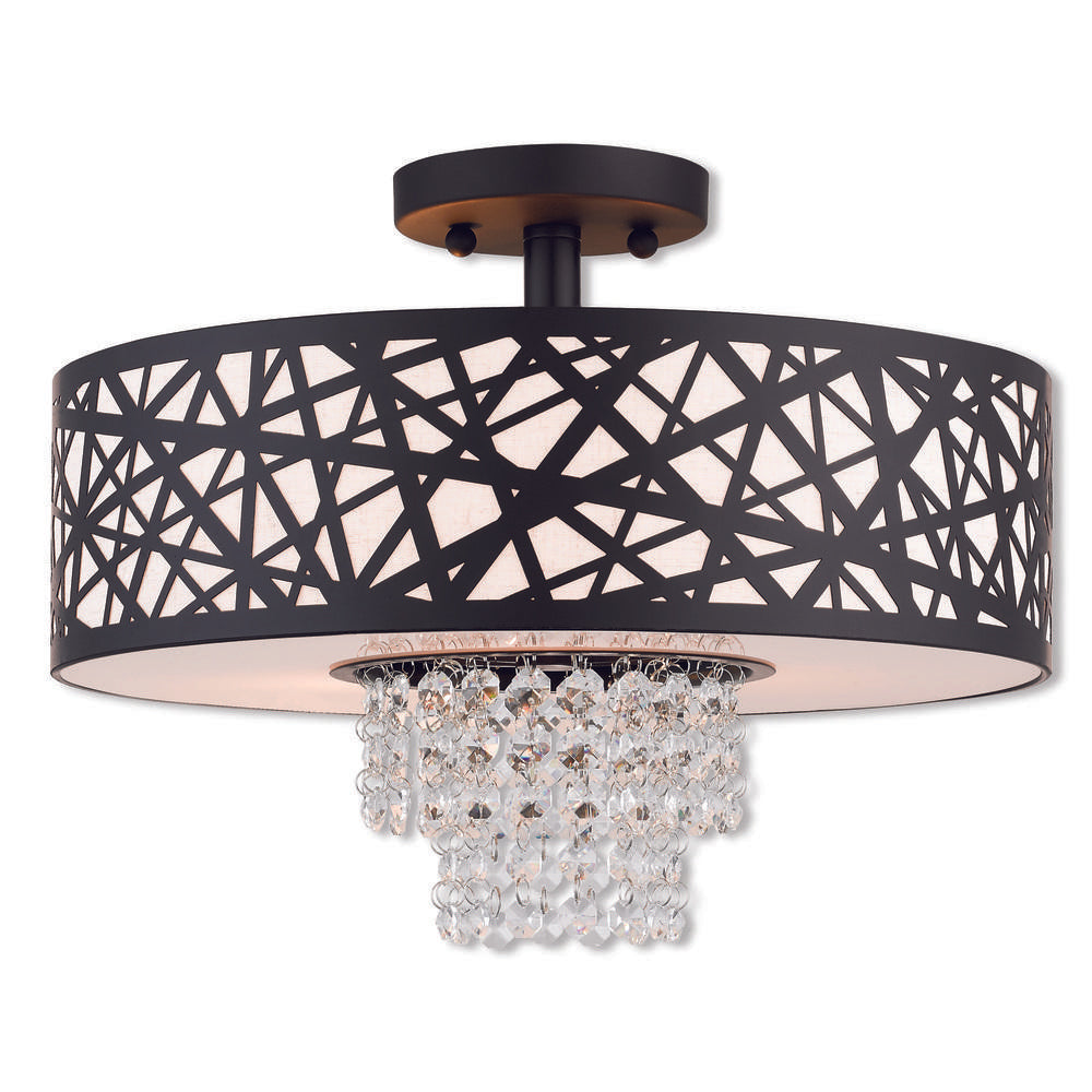 Livex Lighting ALLENDALE 40663-07 Flush Mount Contemporary - Bronze