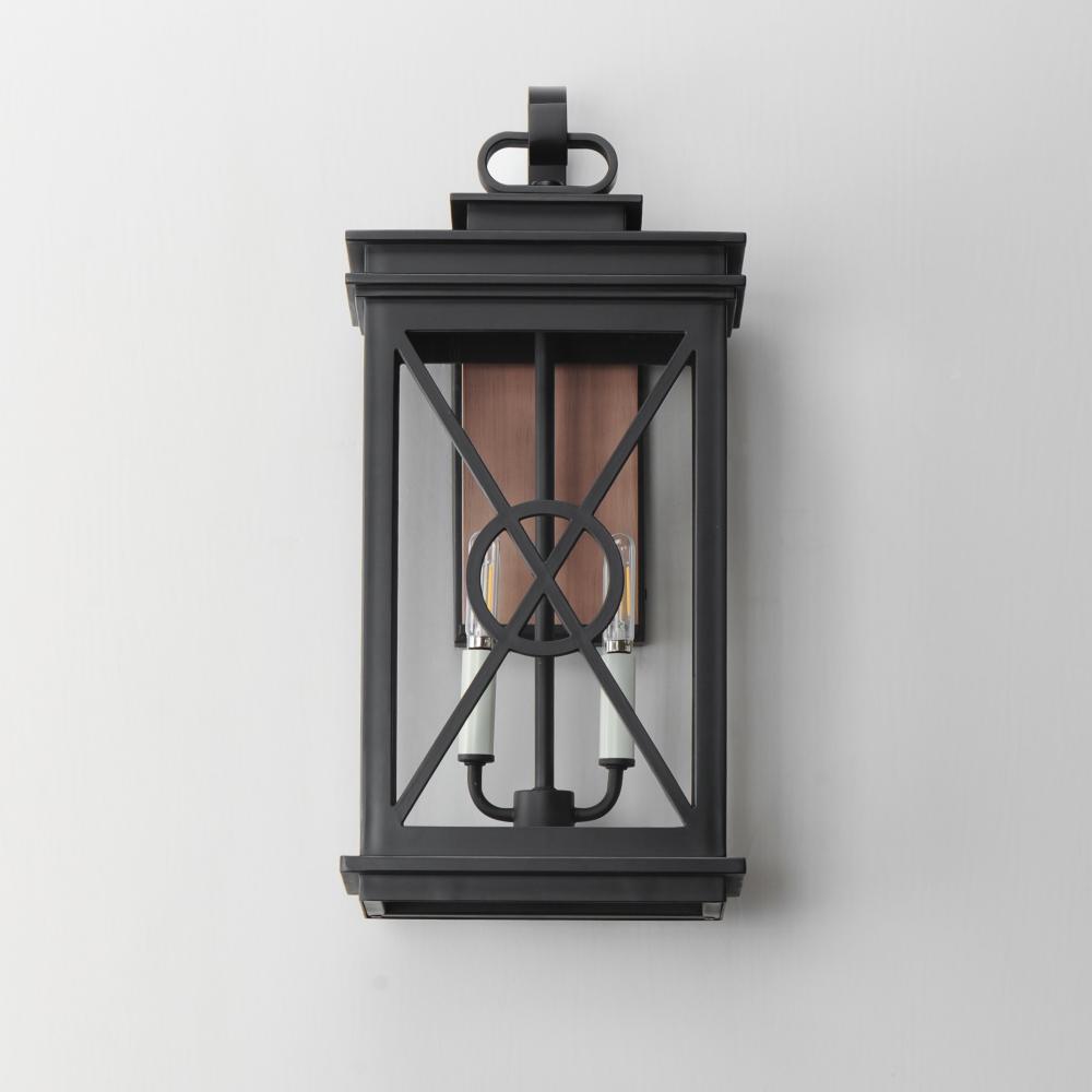 Maxim Lighting YORKTOWN VX 40806CLACPBK Sconce - Combination Finishes