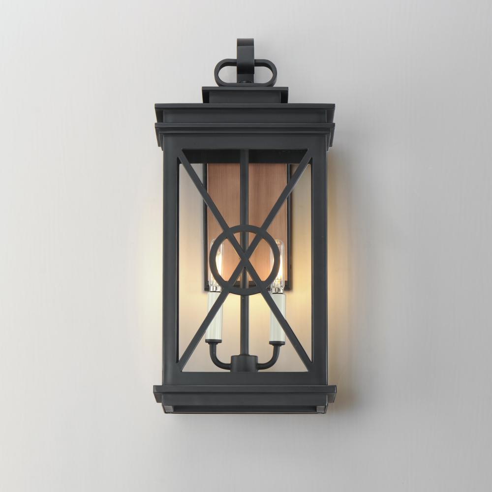 Maxim Lighting YORKTOWN VX 40806CLACPBK Sconce - Combination Finishes