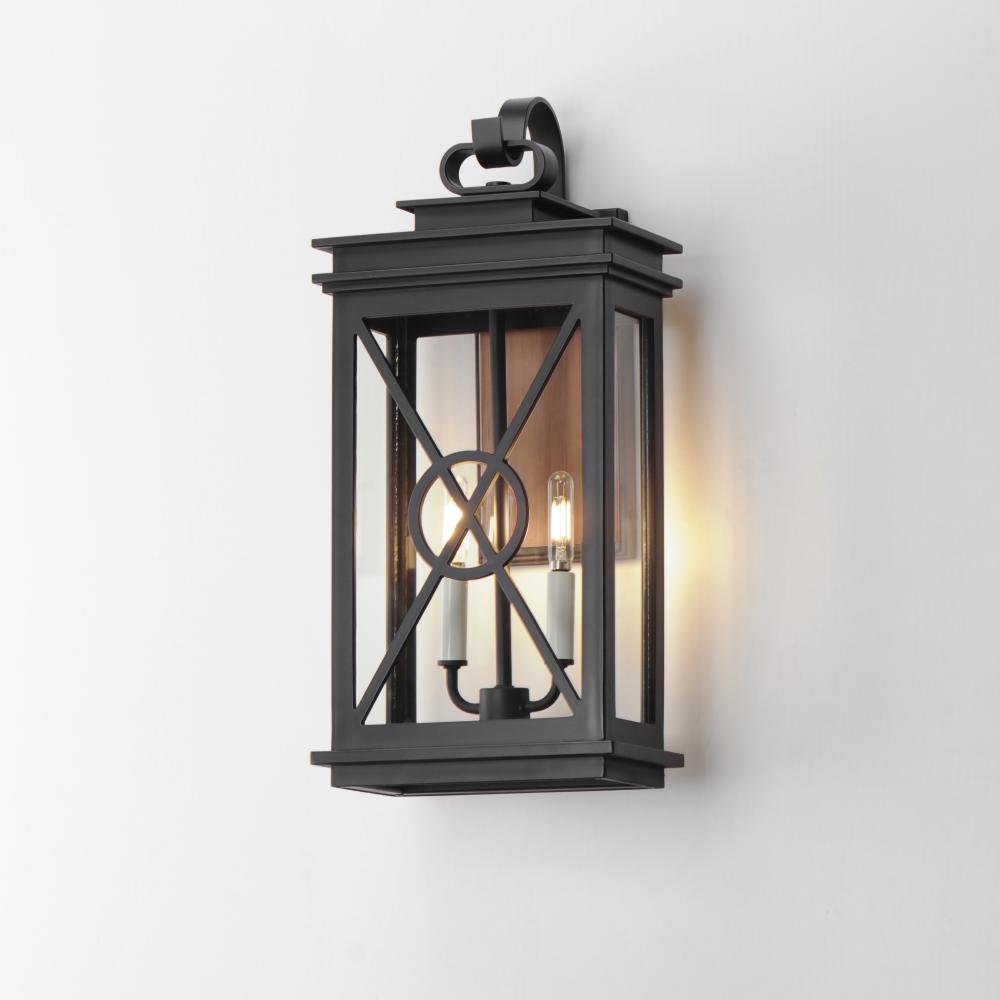 Maxim Lighting YORKTOWN VX 40806CLACPBK Sconce - Combination Finishes