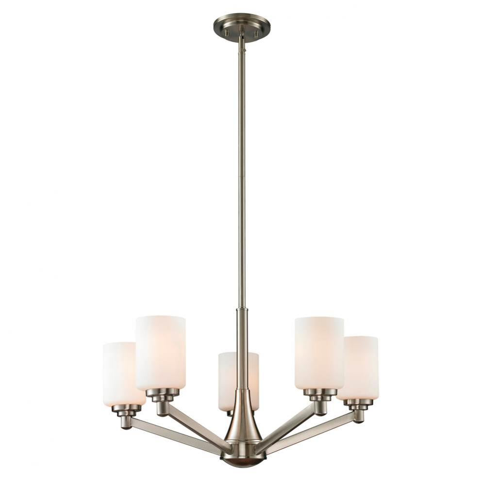 Z-Lite Lighting NICKEL TONES 410-5 Chandelier - Nickel