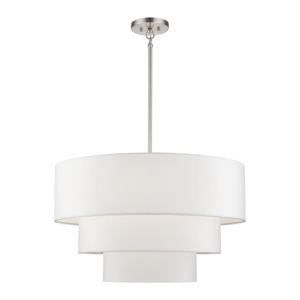 Livex Lighting MANORWOOD 41087-91 Pendant Modern - Brushed Nickel