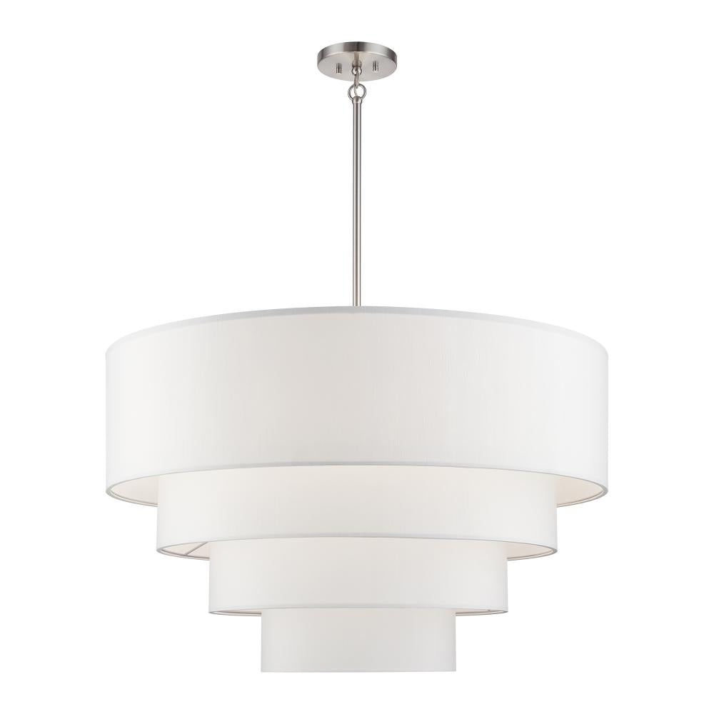 Livex Lighting MANORWOOD 41088-91 Pendant Modern - Brushed Nickel