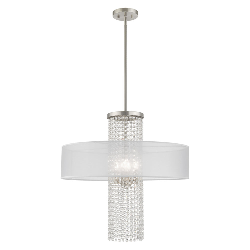 Livex Lighting BELLA VISTA 41122-91 Pendant Contemporary - Brushed Nickel